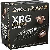 Sellier & Bellot XRG Defense 9 mm Kurz .380 Auto 77grs 25 Schuss Bleifrei