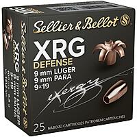 Sellier & Bellot XRG Defense 9 mm Luger 100grs 25 Schuss Bleifrei