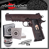 Sig Sauer 1911 Spartan CO2 Pistole Blowback 4,5 mm - Kugelfang Set