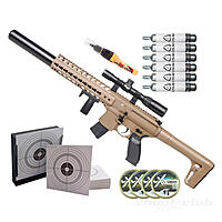 Sig Sauer MCX CO2 Gewehr 4,5mm Diabolo - Dark Earth - Set