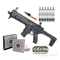 Sig Sauer MPX CO2 Gewehr 4,5mm Diabolos - schwarz - im Set