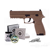 Sig Sauer P320 4,5mm BBs coyote tan - Kugelfang-Set