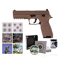 Sig Sauer P320 4,5mm BBs coyote tan - Zielscheiben-Set