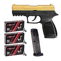 Sig Sauer P320 Gold Schreckschusspistole Magazin Set mit Platzpatronen