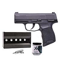 Sig Sauer P365 CO2 Pistole 4,5mm Stahlkugeln im Plinking-Set