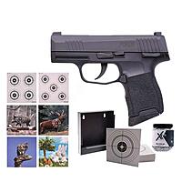 Sig Sauer P365 CO2 Pistole 4,5mm Stahlkugeln im Zielscheiben-Set