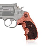 Smith&Wesson 686 K-Frame L-Frame Round Butt Griff Rosenholz dunkel