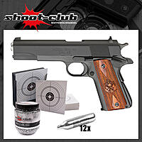 Springfield 1911 CO2 Pistole Kal. 4,5mm Stahl BBs im Set