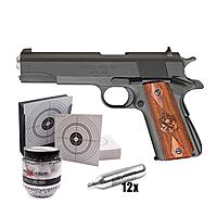 Springfield 1911 CO2 Pistole Kal. 4,5mm Stahl BBs im Set