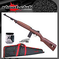 Springfield M1 Carbine CO2 Gewehr Kal. 4,5mm Stahl BBs im Futteral-Set