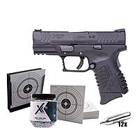Springfield XDM compact CO2 Pistole Kal. 4,5mm Stahl BBs im Set