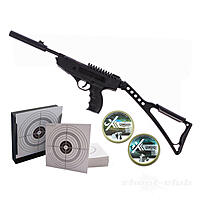 Swiss Arms Fire Pistol Luftpistole 4,5 mm im Set mit Kugelfang