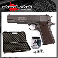 Swiss Arms P1911 CO2 Pistole 4,5 mm BBs - Koffer-Set