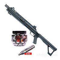 T4E HDX 68 Shotgun im Set mit Glasbrecher Stahlkugeln und Co2