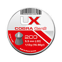 UX Cobra Gen2 Spitzkopf Diabolos 5,5mm geriffelt 200 Stck