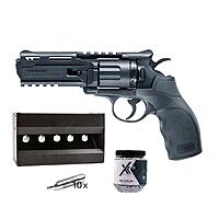 UX Tornado CO2 Revolver 4,5mm Stahlkugeln im Plinking-Set