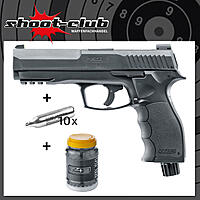 Umarex T4E TP50 CO2 Defense-Training-Marker .50 schwarz im Set mit Rubberballs