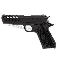 WE M1911 Hex Cut Airsoft Pistole Full Metal GBB 6mm BB Hop-Up