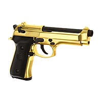 WE M9 Airsoft Pistole GBB Vollmetall 6mm BB gold