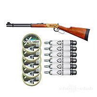 Walther Lever Action Wells Fargo CO2-Gewehr 4,5mm im Set mit Munition