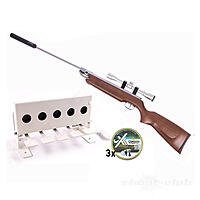 Weihrauch HW 35K Silverwood Luftgewehr 4,5mm im Biathlon Set