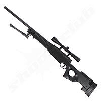 Well L96 MB-01 Upgraded Airsoft Sniper Set schwarz - 2,6 Joule