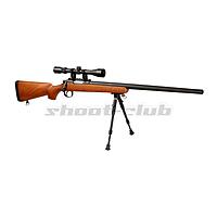 Well MB02 6mm Airsoft Sniper Set SR-1 Holzoptik