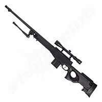 Well MB4402 FH AWP Airsoft Sniper Starter Set Schwarz
