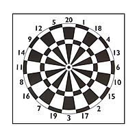 Zielscheibenauflage Darts 60 cm Papier