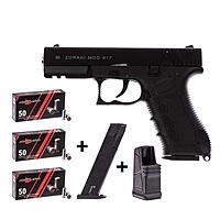 Zoraki 917 schwarz-chrom Schreckschusspistole 9 mm P.A.K. im Platzpatronen-Set