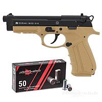 Zoraki 918-P Desert Schreckschusspistole 9 mm P.A.K. mit 50 Platzpatronen