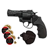 Zoraki R2 Schreckschussrevolver 3 Zoll Schwarz 9mm R.K. - Holster-Set