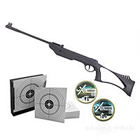 shoXx XS16 Kipplauf Luftgewehr 4,5 mm Diabolo im Kugelfang Set