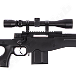 Well MB4402 FH AWP Airsoft Sniper Starter Set Schwarz Upgraded Bild 4