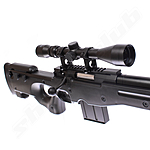 Well MB4402 AWP Airsoft Sniper Starter Set Schwarz 
