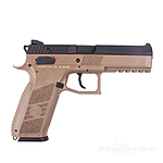 ASG CZ P-09 Airsoft Gas GBB Pistole ab18 - TAN Bild 3