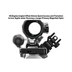 UTG Accu-Sync AR-15 45 Degree Angle Rear Sight Flip Up klappbar Lochvisier Bild 4