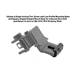 UTG Accu-Sync AR-15 45 Degree Angle Rear Sight Flip Up klappbar Lochvisier 