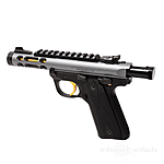 Ruger Mark IV 22/45 Lite Diamond Grau mit goldenem Abzug Kaliber .22lr 