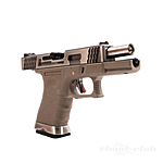 WE G-Force 19 SV Airsoft Pistole GBB Custom Metal 6mm BB - Silver,Tan 