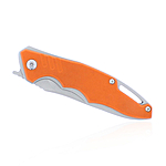 enforcer Klappmesser Orange mit Beltclip und Frontflipper Bild 5