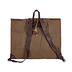 AKAH Canvas Rucksack 55x65cm - braun/grn mit Schnallenverschluss Bild 3