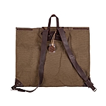 AKAH Canvas Rucksack 55x65cm - braun/grn mit Schnallenverschluss Bild 4