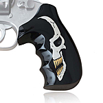 Smith&Wesson 686 K-Frame L-Frame Round Butt Griff Skull Acryl Schwarz Bild 4