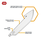 Outdoor Edge 2.2 Drop Point Wechselklingen - 6er Pack Edelstahl Bild 3