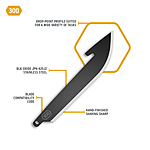 Outdoor Edge 3.0 Drop Point Wechselklingen - 6er Pack Black Oxide Bild 3