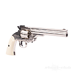 ASG Schofield CO2 Revolver 6 Zoll 4,5mm Diabolos Silver & Ivory Grip Bild 4