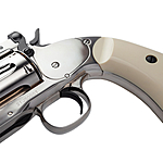 ASG Schofield CO2 Revolver 6 Zoll 4,5mm Diabolos Silver & Ivory Grip 