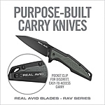 Real Avid RAV-1 Klappmesser Linerlock schwarz grau Bild 4