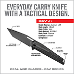 Real Avid RAV-6 Assisted Opener Messer Klappmesser titan carbon Bild 3